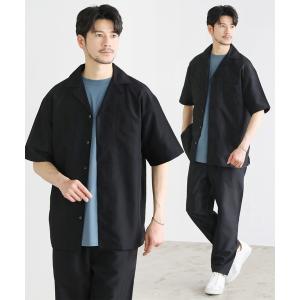 セットアップ 「セットアップ2点セット」接触冷感＆抗菌防臭加工生地／ウォッシャブルオープンカラーシャツ＆イージーテーパードパンツ セットアップ メンズ