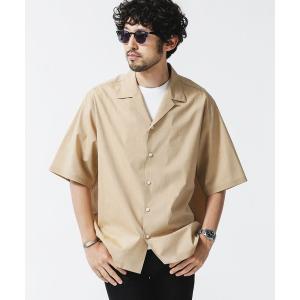 シャツ ブラウス シームレス オープンカラーシャツ 半袖