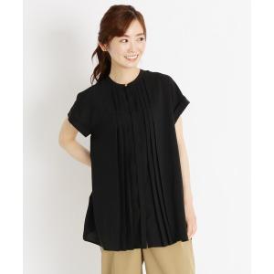 チュニック フロントタックプリーツチュニック