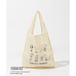 トートバッグ バッグ レディース 「PEANUTS×Au BANNISTER」スヌーピーコラボ ナイロンエコバッグ｜ZOZOTOWN Yahoo!店