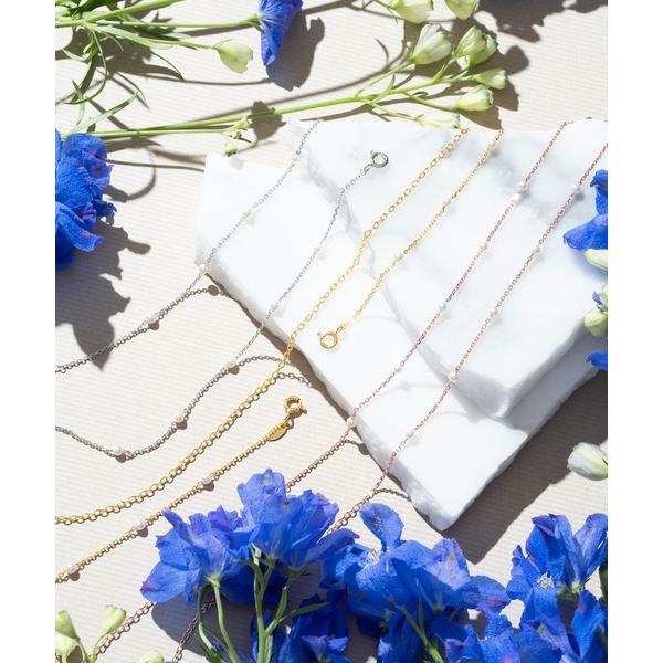 ネックレス 「Silver925」パールマスクチェーン レディース