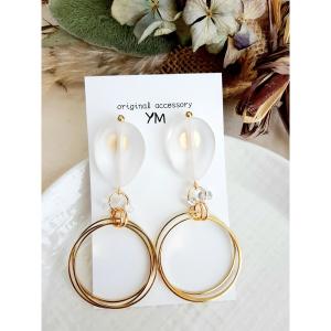 GUCCI （新品仕上げ済）グッチ フローラ ピアス K18 PG × ルビー