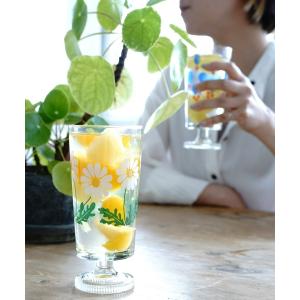 タンブラー 「アデリアレトロ」ガラスコップ 脚付...の商品画像