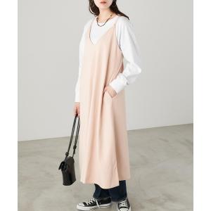 ワンピース フレアーマキシ丈キャミワンピース