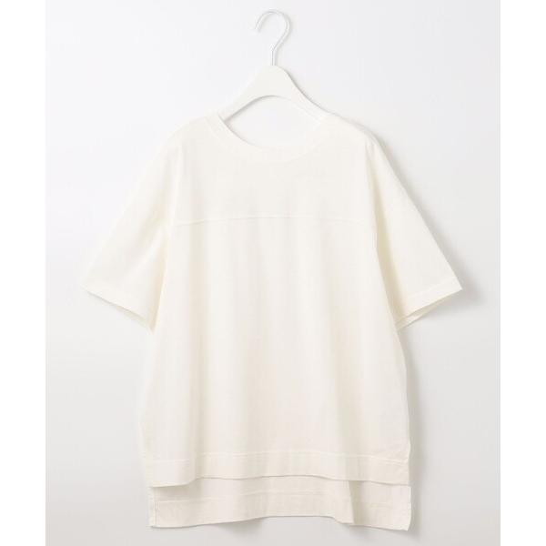 tシャツ 「WOMEN」「洗える」デラベコットンリネン Tシャツ レディース