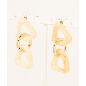 ピアス メタルミックストライアングルピアス レディース