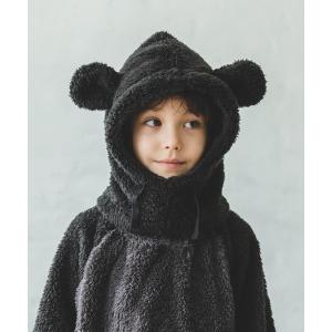 ネックウォーマー ボアフリース耳付きフードスヌード