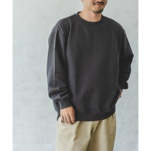 スウェット 【毛玉になりにくい裏起毛】【かぞくおそろい】【大人ユニセックス】ガゼットクルーネックトレーナー