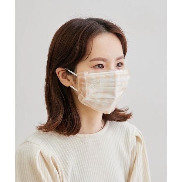 レディース 「WEAR MASK」きせかえマスク オーガンジープリントプリーツマスクカバー