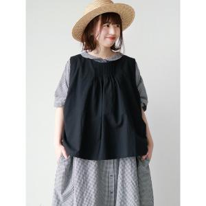ベスト 綿麻キャンバス前後着ベスト