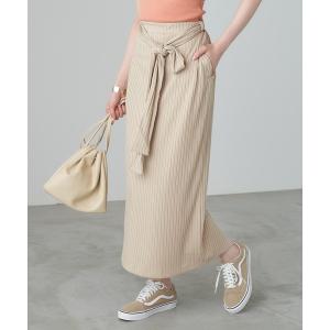 スカート リブリラックスタイトスカート