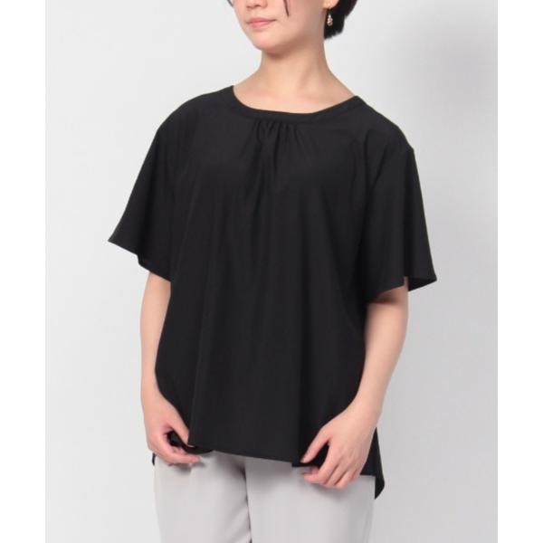 ブラウス シャツ 「M~5L」バックリボン　ブラウス レディース