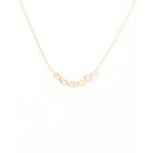 con affetto ネックレス K18ダイヤラウンドネックレス レディース