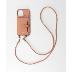 モバイルケース 【WEB限定】＜tov＞レザーiPhone 12/12PRO ショルダーパスケース ◆