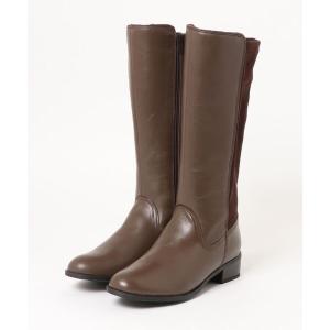 ブーツ FELICE FERIE レザー 異素材コンビ ロングブーツ