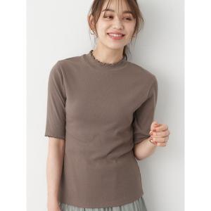 tシャツ Tシャツ ハイネックメローリブプルオーバー(半袖)