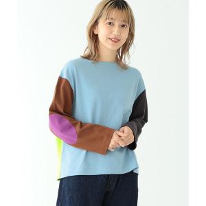 tシャツ BEAMS BOY / エルボーパッチ バスク ロングスリーブ カットソー レディース