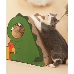 猫用爪とぎ 可愛い恐竜型
