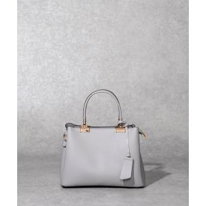 ハンドバッグ 「High-Line」ポイントゴールドシャーベットカラースクエアハンドバッグ