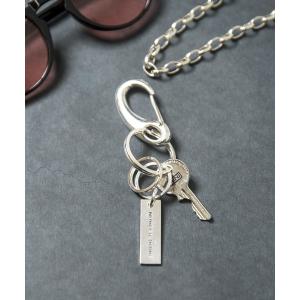 キーホルダー 【NUMBER (N)INE】シルバー999 N(N)ロゴ ROCK KEY キーホルダー Made in Japan｜zozo