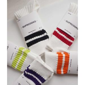 靴下 「 DICTIONARY / ディクショナリー 」ライン スポーツ リブ ソックス メンズ レディース