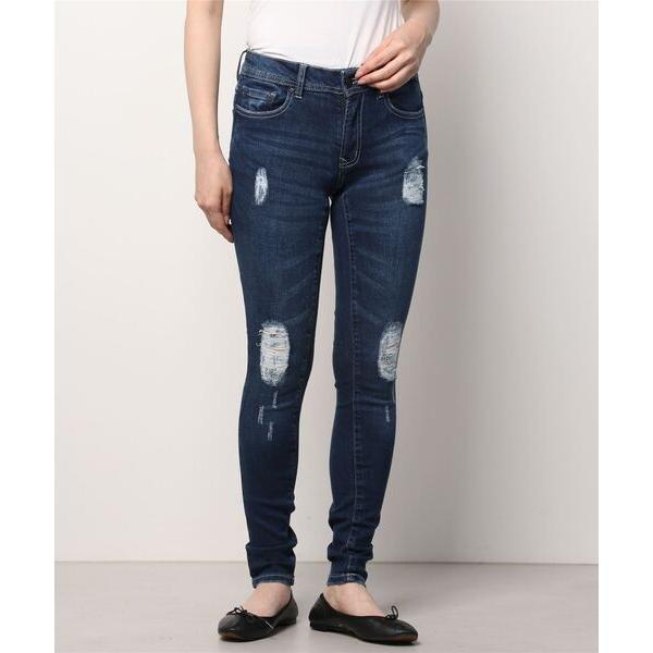 ジーンズ デニム デニムパンツ MAYFAIR ローライズ Vintage クラッシュ ストレッチ ...