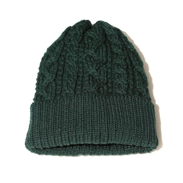 ニット帽 ニットキャップ BEAMS PLUS / ウール ケーブル ワッチキャップ メンズ
