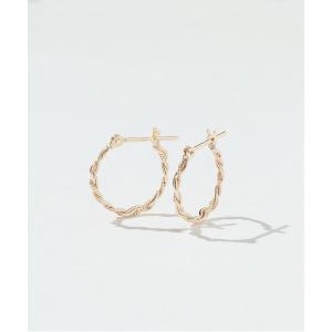 Jewel closet by L&Co. ピアス K10 2連風 フープピアス レディース