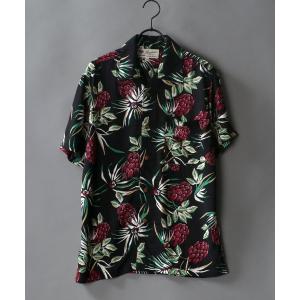 シャツ patterned all over Open Collar aloha shirt/総柄 オープンカラー アロハシャツ メンズ レディース
