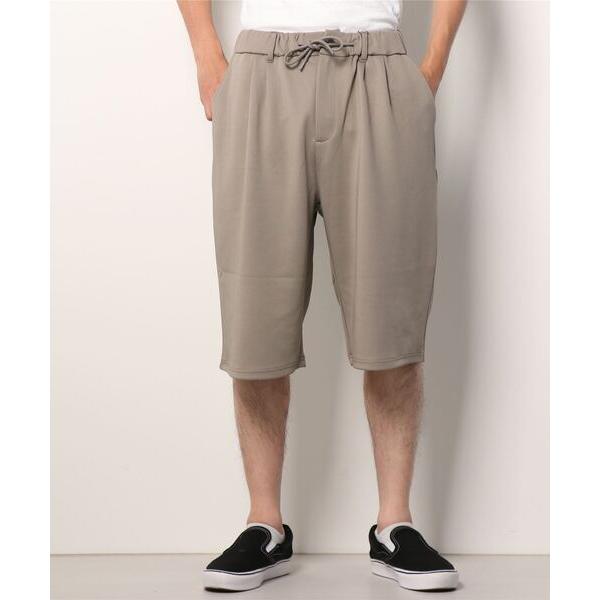 ワイドパンツ スラックス 薄手 ポンチ 7分袖 ルーズ パンツ メンズ