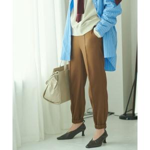 パンツ ウエストゴム裾絞りジョガーパンツ