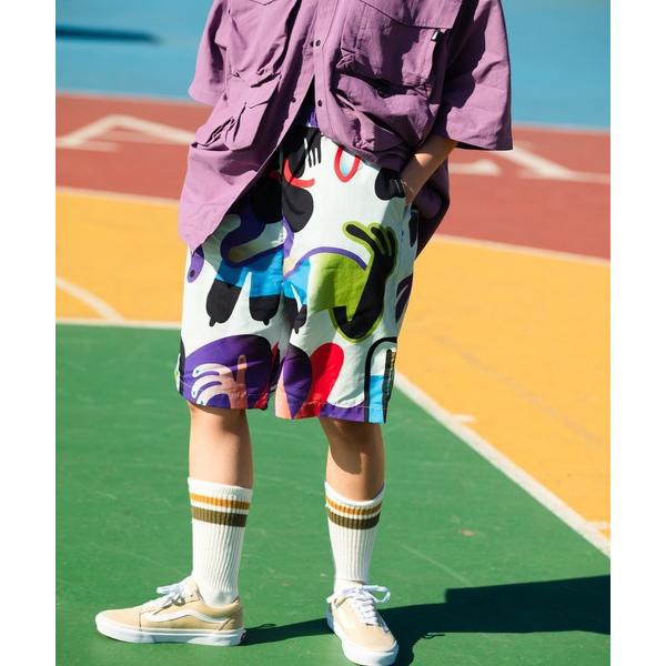 パンツ 「Keeenue×FIRST DOWN」グラフィック コジー ショーツ メンズ レディース