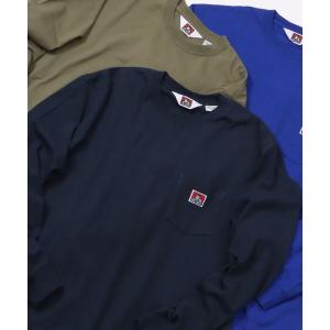 tシャツ Tシャツ 【BEN DAVIS(ベンデイビス)】LONG SLEEVE POCKET TEE/ ピスネーム ポケット ロンT