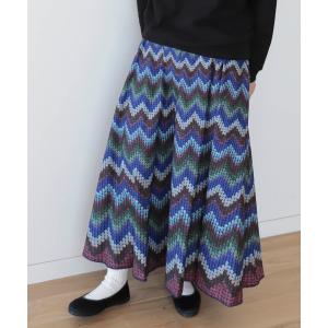 スカート BEAMS BOY / シェブロン プリントスカート