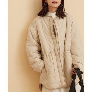 ジャケット ブルゾン 【2WAY】中綿ボアキルティングショートコート