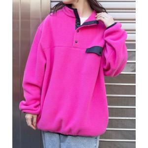 ジャケット ブルゾン WEGO/フリーススナッププルオーバー