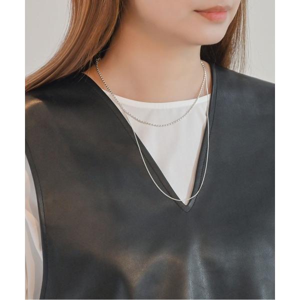 ネックレス SV925 レイヤーチェーンネックレス 「Ria. Jaysmee/リアジェイズミー」 ...