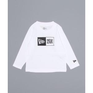 tシャツ 12855446/CHILD LS COTTON TEE BOX WHI BLK キッズ 子供服 男の子 女の子