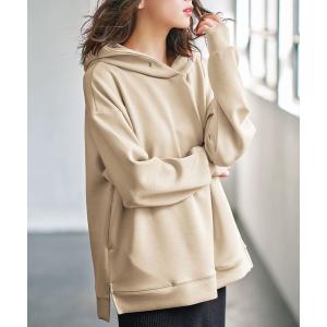 パーカー 上品ダンボールスウェットパーカー