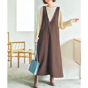 ジャンパースカート ポンチ裏起毛ジャンパースカート