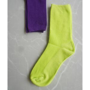 靴下 「 ammy. / エイミードット 」 無地 ネオンカラー ソックス メンズ レディース
