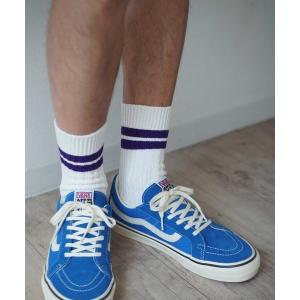 靴下 「dictionary」ライン スポーツ リブ ソックス レディース