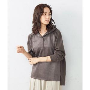 パーカー ダンボールスエード　パーカ レディース