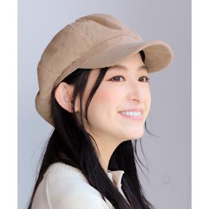 帽子 キャスケット ふっくらコーデュロイキャスケット レディース メンズ