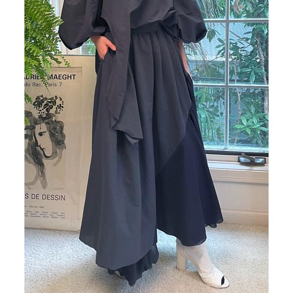 スカート ペーパータッチボリュームスカート