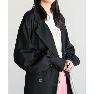 コート トレンチコート バックヨークデザイン ボリュームスリーブ