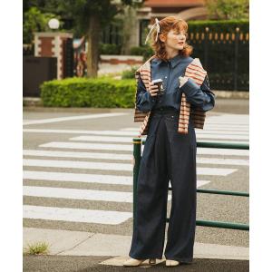 パンツ デニム ジーンズ フロントホック ワイド デニムパンツ