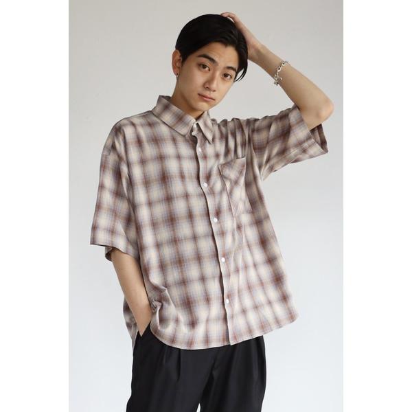 シャツ チェック オーバーサイズシャツ「ユニセックス」 メンズ レディース