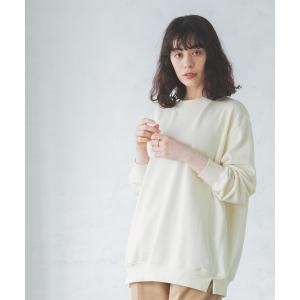 スウェット 【裏起毛じゃない毛玉知らずスウェット】【大人ユニセックス】裏毛ガゼット長袖トレーナー