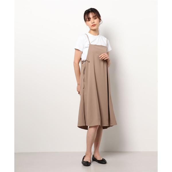 ワンピース 大人シルエット　リラックス　ミモレ丈　キャミソールワンピース